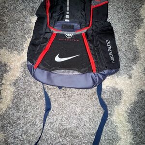 Nike Black and Red Backpack